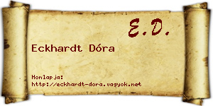 Eckhardt Dóra névjegykártya